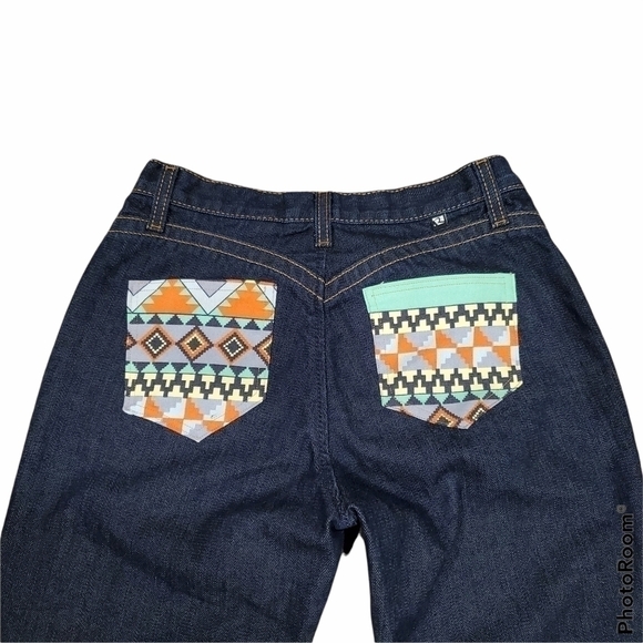 Vintage Rockies Low Rise Western Bell Bottom Jeans - Picture 3 of 5